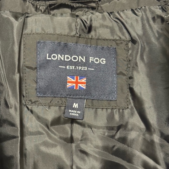 London Fog Women's Black Puffer Jacket with Detachable Faux Fur and Hood - Picture 8 of 9